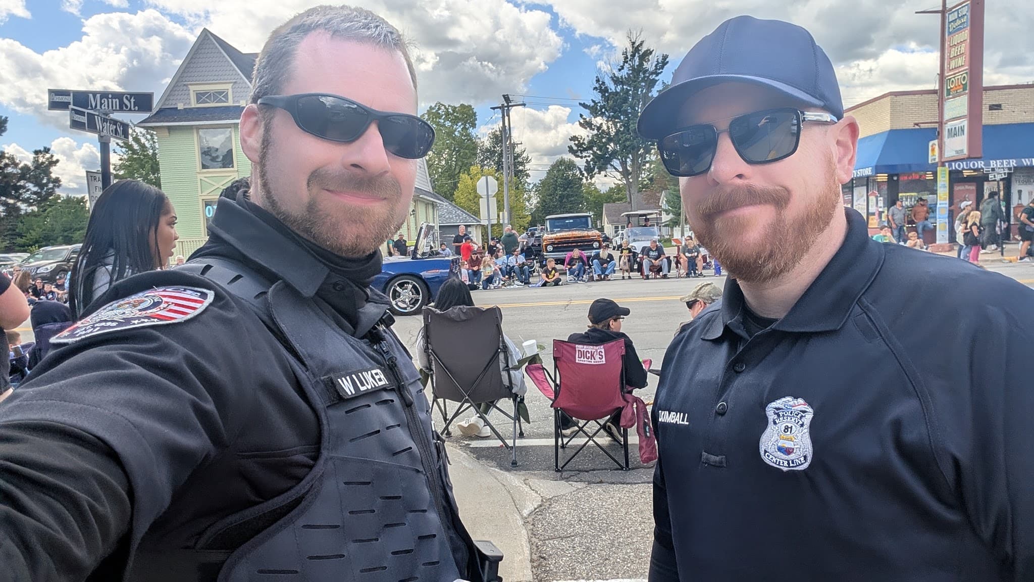 Reserve officers in uniform standing together